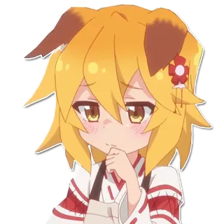 🤔 23263401 Senko The Helpful Fox Senko-san 애니, 여우, 소녀, 귀여운, 센코, 착한 여우 센코 씨 telegram sticker