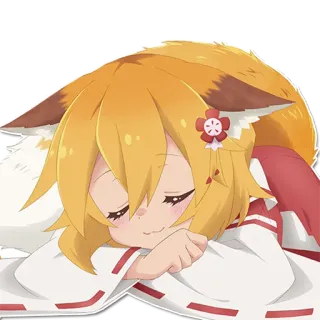 😴 2ca17a5d Senko Helpful Fox Senko-san 애니메이션, 여우 소녀, 귀여운, 센코, 착한 여우 센코 씨 telegram sticker