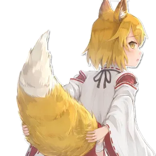 😳 52bd4010 Senko Helpful Fox Senko-san 애니메이션, 여우, 센코 씨, 귀여운, 케모노미미, 꼬리 telegram sticker