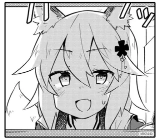 👀 c311fce1 动漫, 漫画, 可爱, 狐狸, 女孩, 卡哇伊, 艺术 telegram sticker