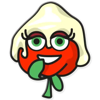 🌤 3c3f402b piment, poivre, dessin animé, légume, nourriture whatsapp sticker