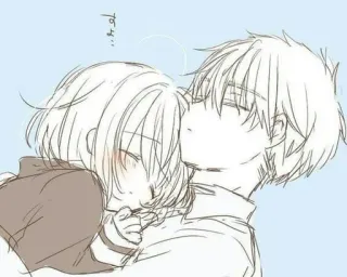 🌟 53a6a079 すよ... Anime, Abbraccio, Affetto, Coppia, Carino, Romance whatsapp sticker