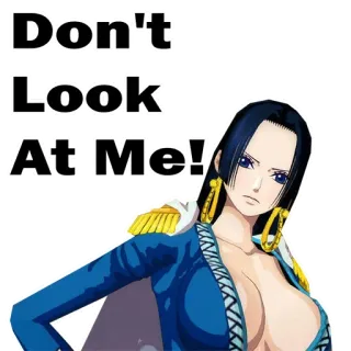 😈 44624783 Boa Hancock One Piece Don't Look At'Me! Anime, Personagem, feminino, Pirata, Hancock, One Piece telegram sticker