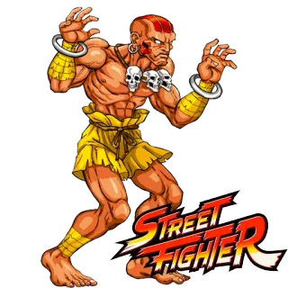 ️ d38139b5 Dhalsim Street Fighter STREET FIGHTER Street Fighter, Dhalsim, Videospiel, Kämpfer, Totenkopfkette, Yoga, Indisch whatsapp sticker