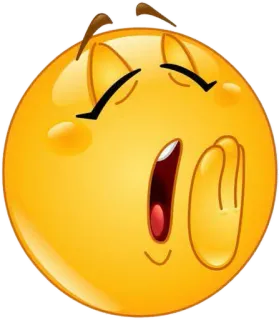 🥱 ea10dfff emoji, faccia, parlando, pettegolezzo, giallo telegram sticker