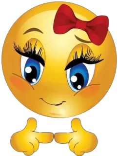 😇 eafcb9a2 Emoji, Faccia, Emoticon, Sorriso, Timido, Dita telegram sticker