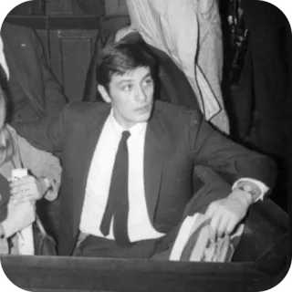 🫥 cfd61549 男人, 西装, 领带, 肖像, 黑白, 人物, 名人 telegram sticker