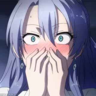 🌡 11fc4ee7 Anime, Fille, Rougir, Surpris telegram sticker