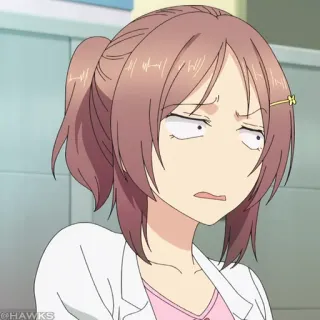 🌡 187b8c7c Anime, Fille, Femme, Dessin animé, Drôle, Mème telegram sticker