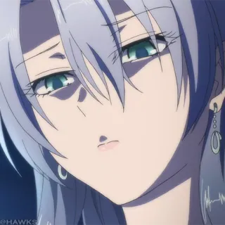 🌡 1c75bd25 fille anime, femme, portrait, animé, dessin animé telegram sticker