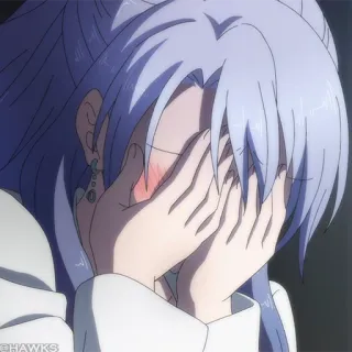 🌡 7e2a7145 Anime, Fille, Pleurs, Émotionnel, Triste telegram sticker