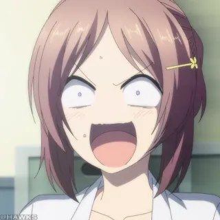 🧪 8d0410c7 animé, choqué(e), dessin animé, fille, surpris(e) telegram sticker