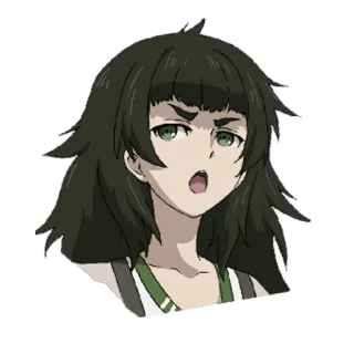 😠 08b65317 Mayuri Shiina Steins;Gate Anime, Steins Gate, Mayuri, Shiina, Manga, Charakter telegram sticker