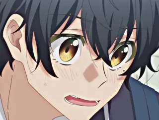 😧 60857e6d anime, jongen, personage, illustratie telegram sticker