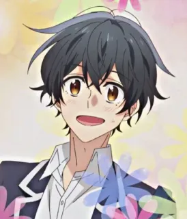 😅 b38336a9 Anime, Jongen, Personage, Glimlach telegram sticker