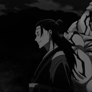 🚬 71eff97d Suguru Geto Jujutsu Kaisen Anime, Jujutsu Kaisen, Suguru Geto, Bösewicht, Zauberer, Fluchgeister-Manipulation telegram sticker