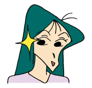 💁 304eedd0 卡通, 动漫, 女人, 女孩, 面部表情, 闪耀 telegram sticker