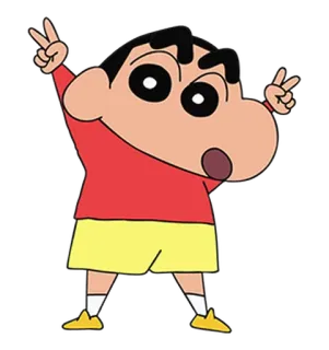 ✌ e1c37bb3 Shin-chan Crayon Shin-chan 动漫, 卡通, 角色, 蜡笔小新 telegram sticker