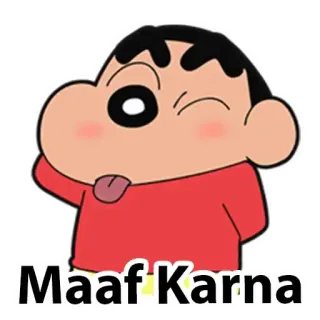 😅 48cb467d Maaf Karna Shinchan, Cartone animato, Divertente, Scuse telegram sticker