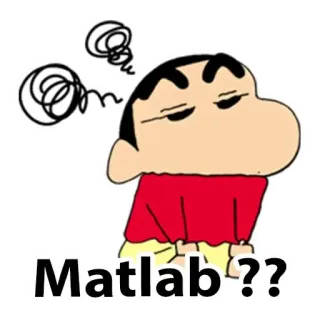😒 ab0d4086 Matlab ?? confuso, cartone animato, pensando, domanda telegram sticker