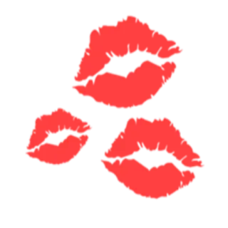 💋 00ef3379 嘴唇, 亲吻, 红色, 化妆, 嘴 telegram sticker