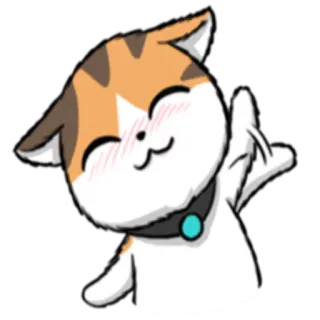 🙃 ce5912a3 猫, 可爱, 动物, 贴纸, 卡通, 表情符号 telegram sticker