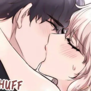 🥡 5d526924 HUFF beijo, romance, desenho animado, amor, íntimo, anime, mangá telegram sticker
