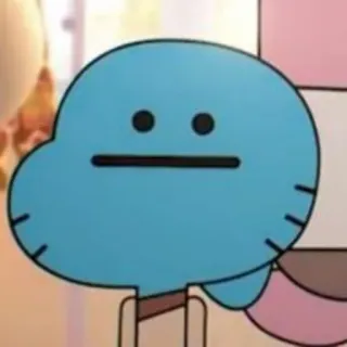 😐 6790dc43 Gumball Watterson The Amazing World of Gumball การ์ตูน, กัมบอล, สีน้ำเงิน, แมว, แอนิเมชัน whatsapp sticker