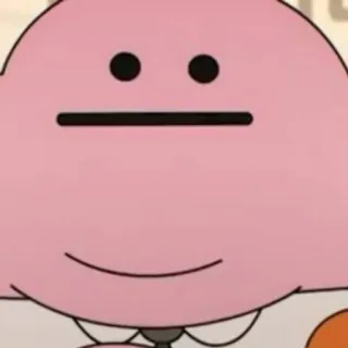 😐 8c86b3f4 Richard Watterson The Amazing World of Gumball การ์ตูน, สีชมพู, พ่อ, คุณพ่อ, วัตเตอร์สัน whatsapp sticker