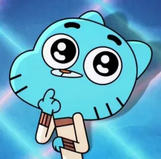 😇 f6888107 Gumball Watterson The Amazing World of Gumball การ์ตูน, กัมบอล, วัตเตอร์สัน, น่ารัก, ตลก, รายการทีวี whatsapp sticker