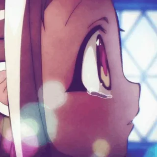 🌸 89db9180 anime, sedih, menangis, gadis, air mata, emosional telegram sticker