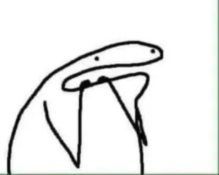 🦦 6c552afc patyczak, kreskówka, rysunek, postać, minimalistyczny telegram sticker