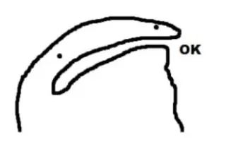 🦦 6da8c990 OK ok, mem, ptak, prosty, kreskówka, bazgroł telegram sticker