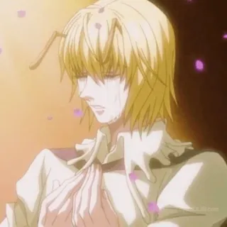 🦋 cebacae5 Meruem Hunter x Hunter 动漫, 全职猎人, 梅路艾姆, 王, 悲伤, 眼泪 telegram sticker