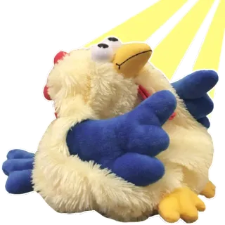 💫 355bd555 курица, игрушка, мягкая игрушка, плюшевый, птица telegram sticker