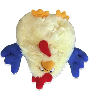 😲 45897e55 курица, плюшевый, игрушка, животное, мягкий, клюв telegram sticker