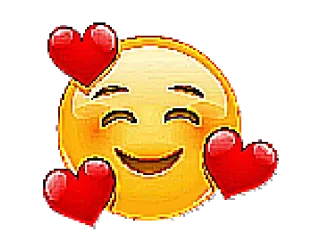 🥰 073a97e9 Emoji, Hati, Cinta, Senyum, Bahagia whatsapp sticker