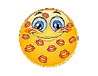 💋 1945743d Emoji, Cium, Wajah, Cinta, Senang, Gembira whatsapp sticker