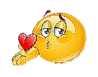 😘 559e275a Emoji, Cinta, Cium, Hati whatsapp sticker