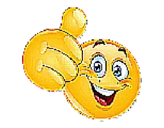 👍 8bf038eb Emoji, Jempol ke atas, Positif, Persetujuan whatsapp sticker