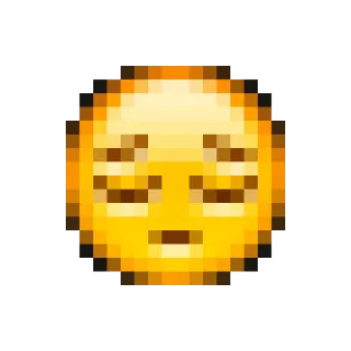 😔 1b32a984 Emoji, Seni piksel, Sedih, Lelah telegram sticker