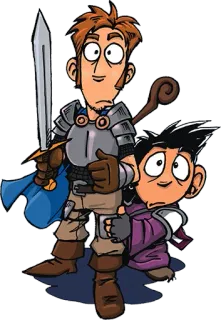 😱 c4787763 漫画, ファンタジー, 剣, 魔法, 冒険, ヒーロー, 魔法使い telegram sticker