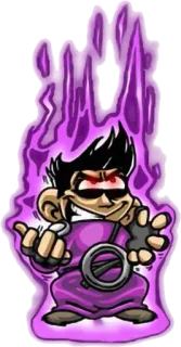 😡 f4e28efe 漫画, キャラクター, 紫, 光る, ニヤニヤ, 悪役 telegram sticker