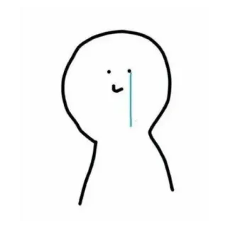 🥲 1640e81d Gekritzel, simpel, Abreißen, traurig, minimalistisch telegram sticker