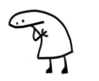 ♥️ a45edda5 strichmännchen, cartoon, florkofcows, meme, lustig telegram sticker