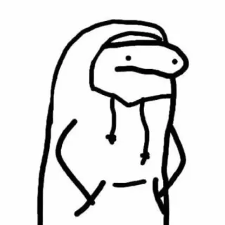 😐 f6dbcb7a sticker, zeichnung, figur, charakter, hoodie telegram sticker