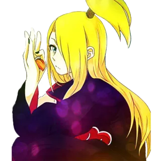 🤔 404fabd6 Deidara Naruto 迪达拉, 火影忍者, 动漫, 角色, 贴纸 telegram sticker