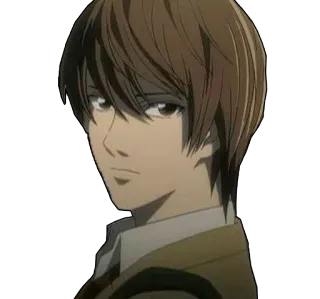 😐 63c29492 Light Yagami Death Note 动漫, 角色, 死亡笔记, 夜神月 telegram sticker