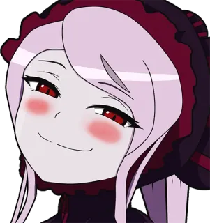 😊 48bf8122 Shalltear Bloodfallen Overlord อนิเมะ, แวมไพร์, Shalltear Bloodfallen, Overlord, แฟนตาซี telegram sticker