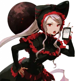😠 e14e226d Shalltear Bloodfallen Overlord อนิเมะ, แวมไพร์, Shalltear Bloodfallen, Overlord, สาวอนิเมะ, ตาสีแดง telegram sticker